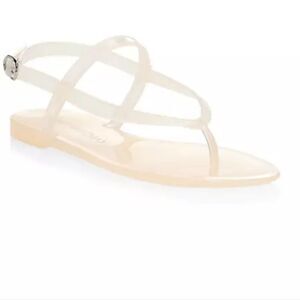 Stuart Weitzman Jelly Sandal- Poudre